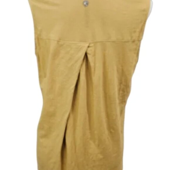 Women’s Kuhl Shay Tank Top Honey Organic Cotton Embroidered Sz Large Sustainable - Picture 4 of 5